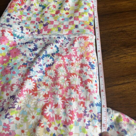 Fabletics Define Powerhold Women’s M High-Waisted 7/8 Leggings Daisy Patchwork - Picture 4 of 11